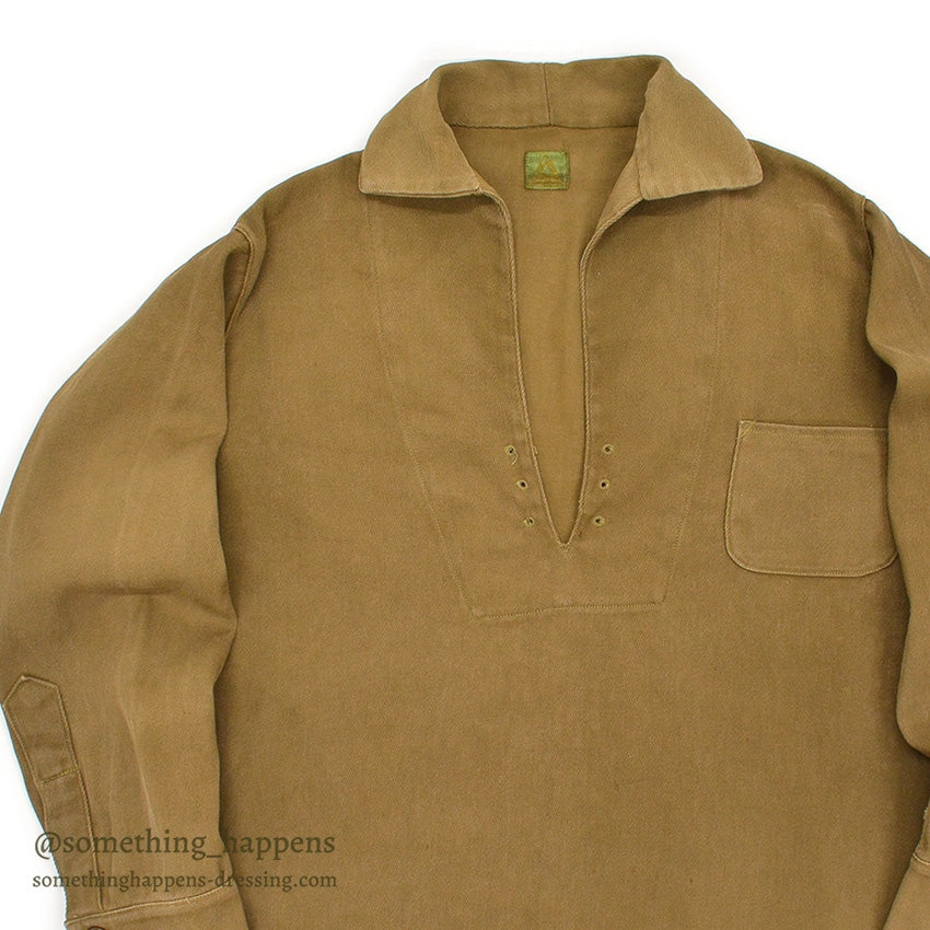 ~1930's UTICA DUXBAK LACE UP PULLOVER SHIRT / UNUSUAL DETAIL ...