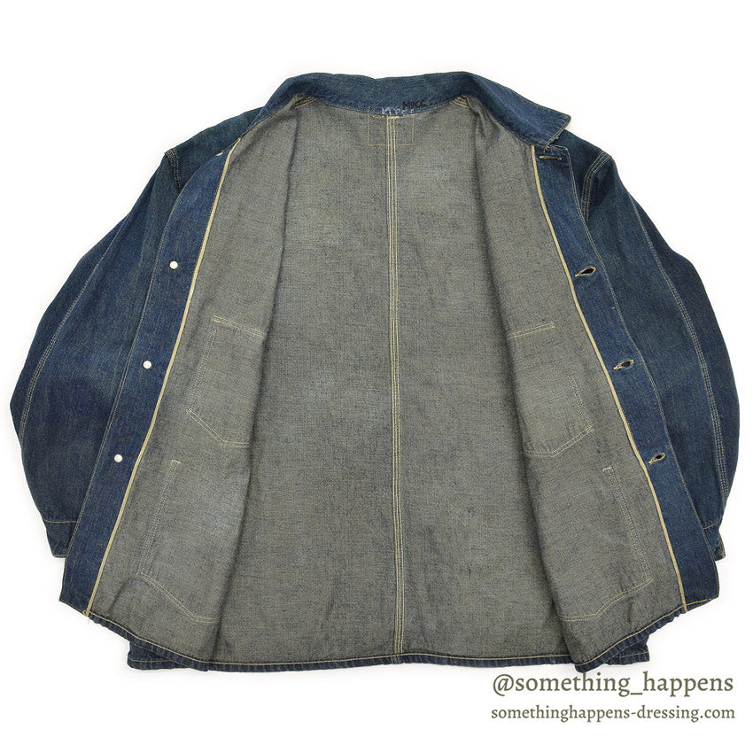 1930's UNKNOWN DENIM COVERALL / THICK DENIM ...