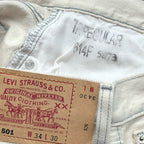 2000s DEADSTOCK Levi's 501-0694 Off-white Denim Pants... W34/L30