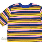 1970's CK MULTI COLOR BORDER POCKET T-SHIRT ...