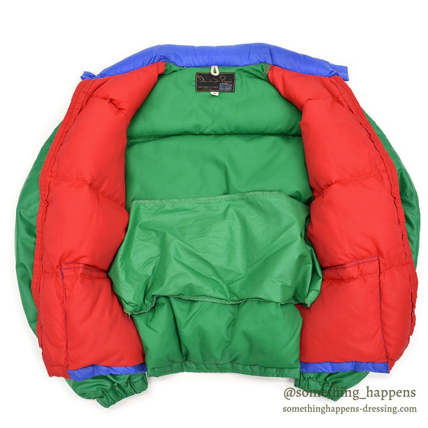 1970's Daniel S. Reid MULTI COLOR DOWN JACKET / EXTREMERY RARE... M