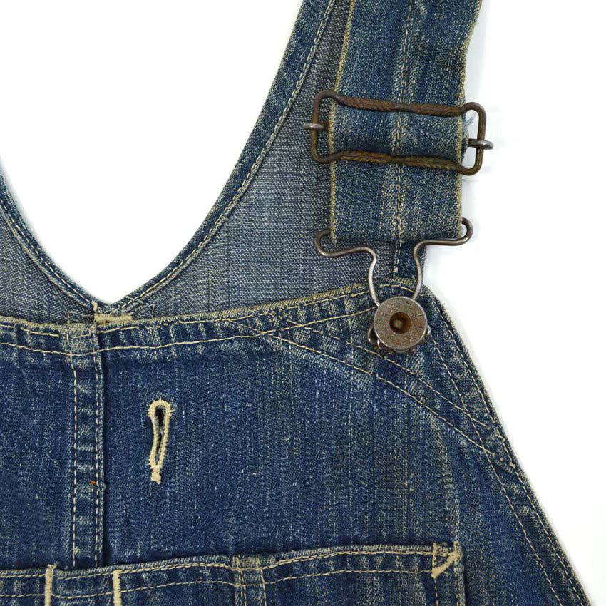 1940s HEADLIGHT OVERALLS WWII Denim Overalls...