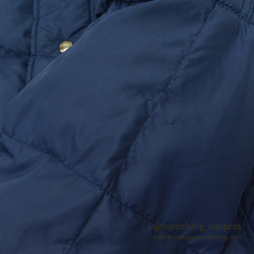 1970's~ WILLIAM BARRY NAVY DOWN COAT...M