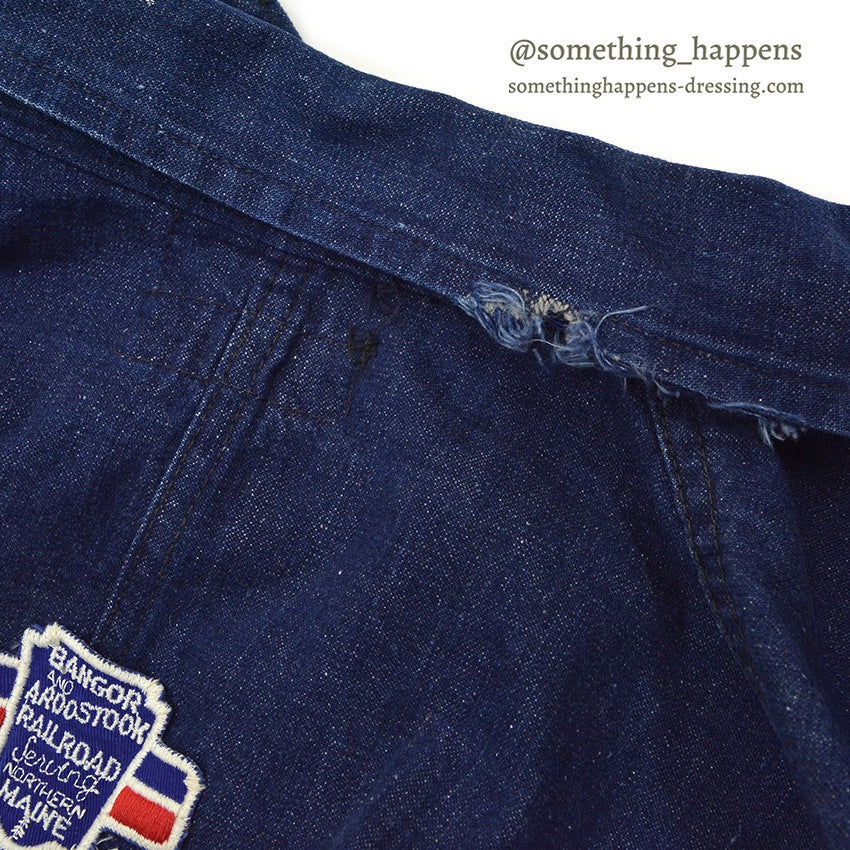 1950's DUBBLEWARE MEMORIAL RAILROAD DENIM COVERALL...