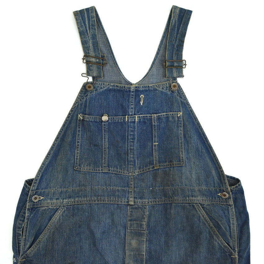 1940s HEADLIGHT OVERALLS WWII Denim Overalls...