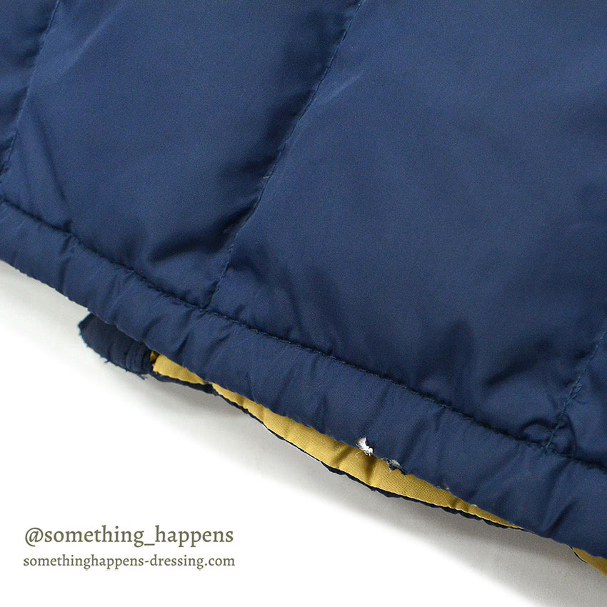 1970's~ WILLIAM BARRY NAVY DOWN COAT...M