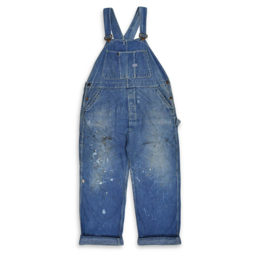 40's ww2 WARDS POWR HOUSE DENIM OVERALL...