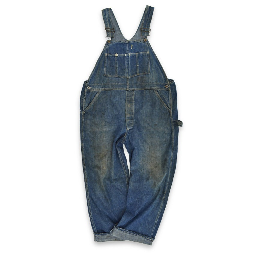 1940s HEADLIGHT OVERALLS WWII Denim Overalls...