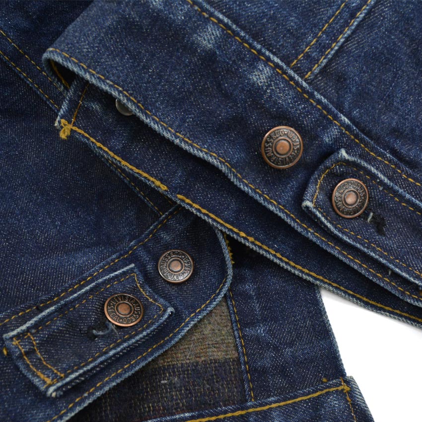 60s Levi's 70505-0317 BIG-E Dark Navy Blanket... Size 38