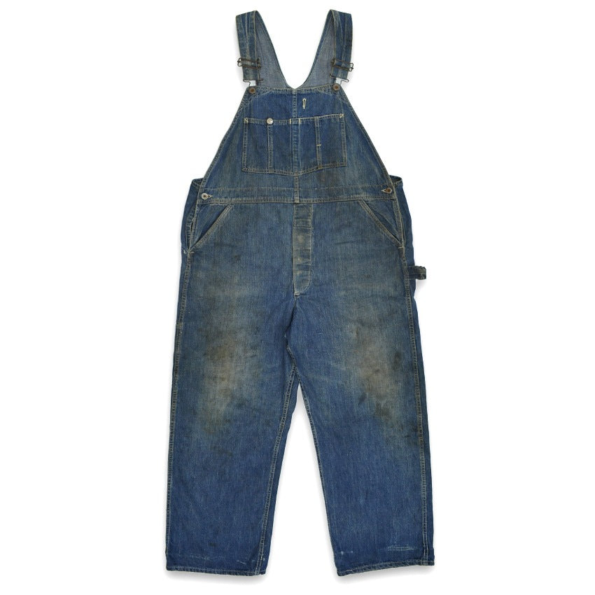 1940s HEADLIGHT OVERALLS WWII Denim Overalls...