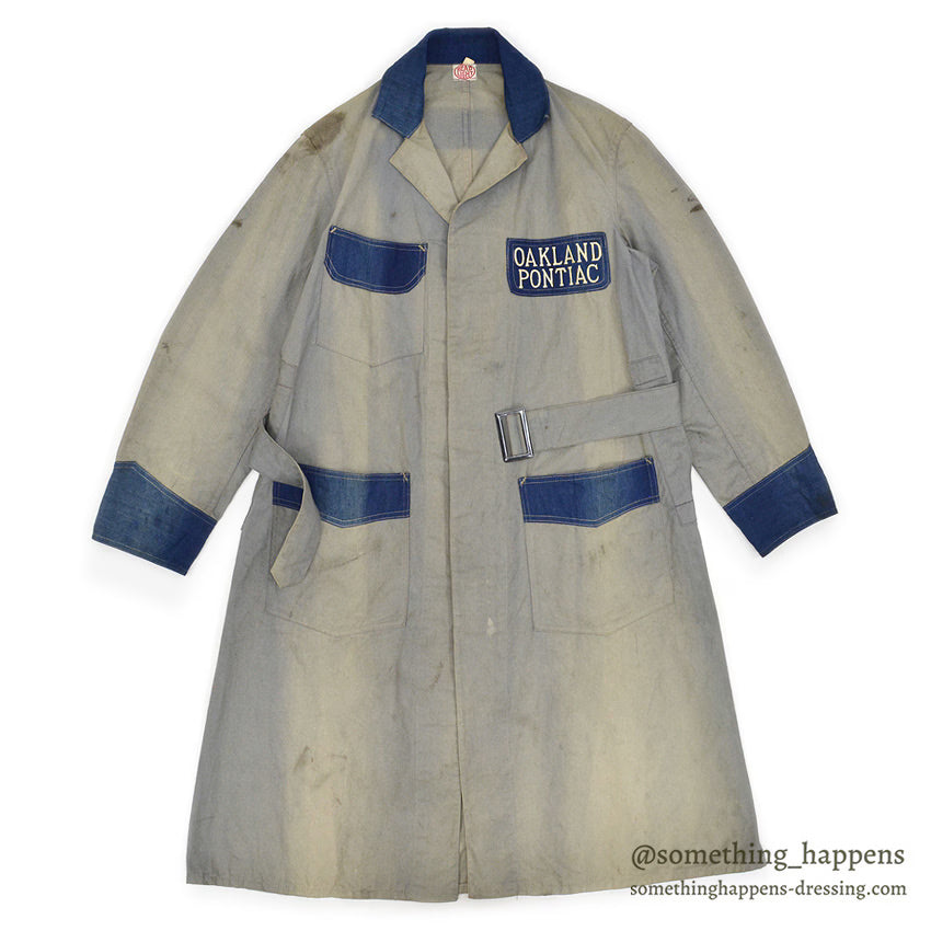 1930's HEAD LIGHT PONTIAC INDIGO TWO-TONE SERVICE COAT CHANGE BUTTON ... 38