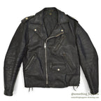 1950's INDIAN MOTOR CYCLE PAINTED DOUBLE RIDERS JACKET ... Fits like 38