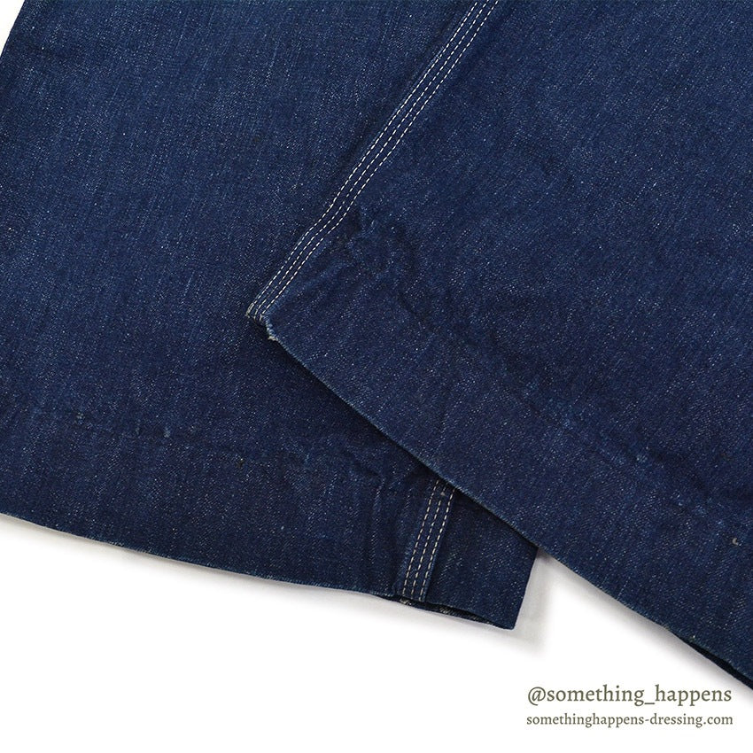 1930's~ WARDS PIONEER DENIM OVERALL / VERY DARK ... W37/L26
