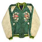1940s- JAPAN SOUVENIR JACKET (Sukajan) with double-sided patch pockets and TOYO zipper...