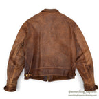1930's HORSEHIDE BROWN LEATHER COSSACK JACKET ...