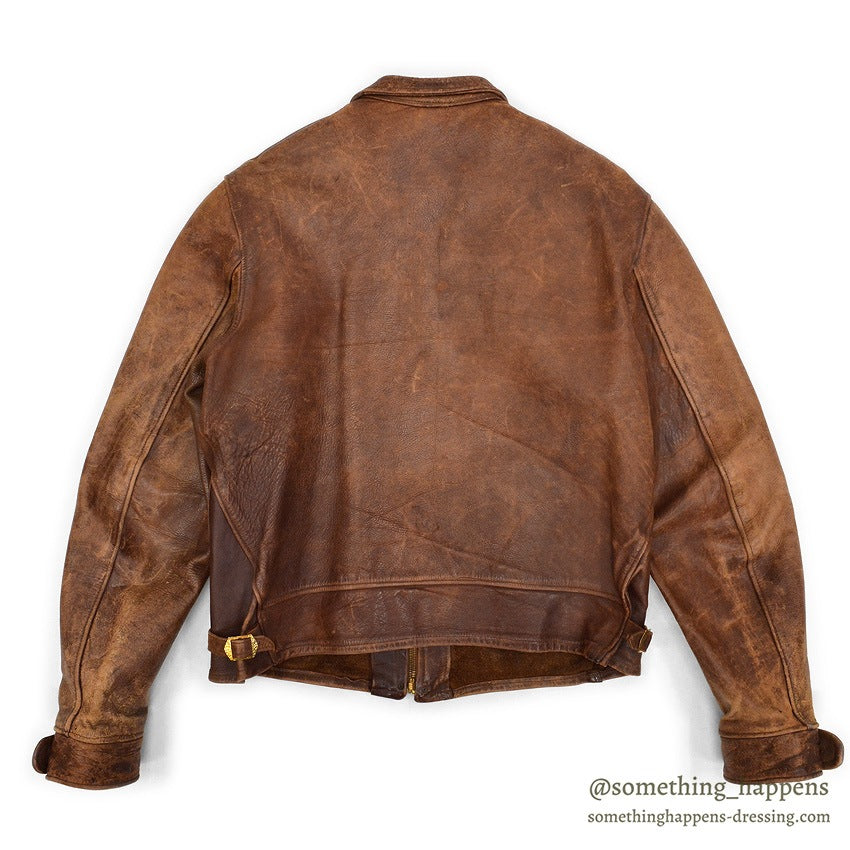 1930's HORSEHIDE BROWN LEATHER COSSACK JACKET ...