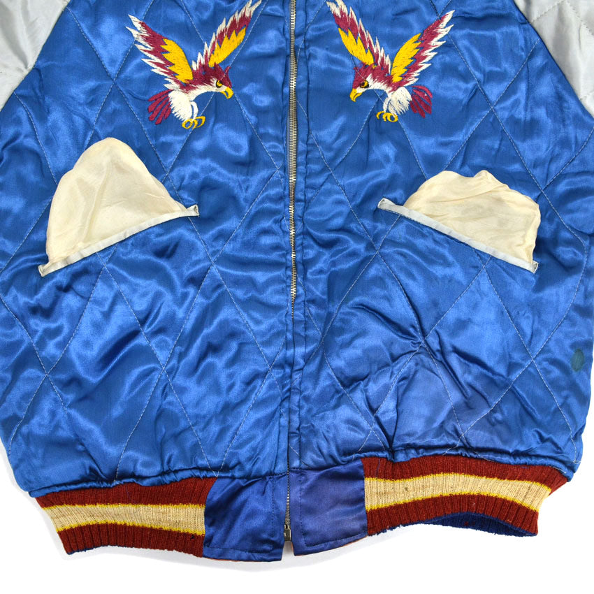 1950s Japan Souvenir Jacket (Sukajan) - Tiger & Dragon design, NBK zipper...