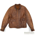 1930's HORSEHIDE BROWN LEATHER COSSACK JACKET...