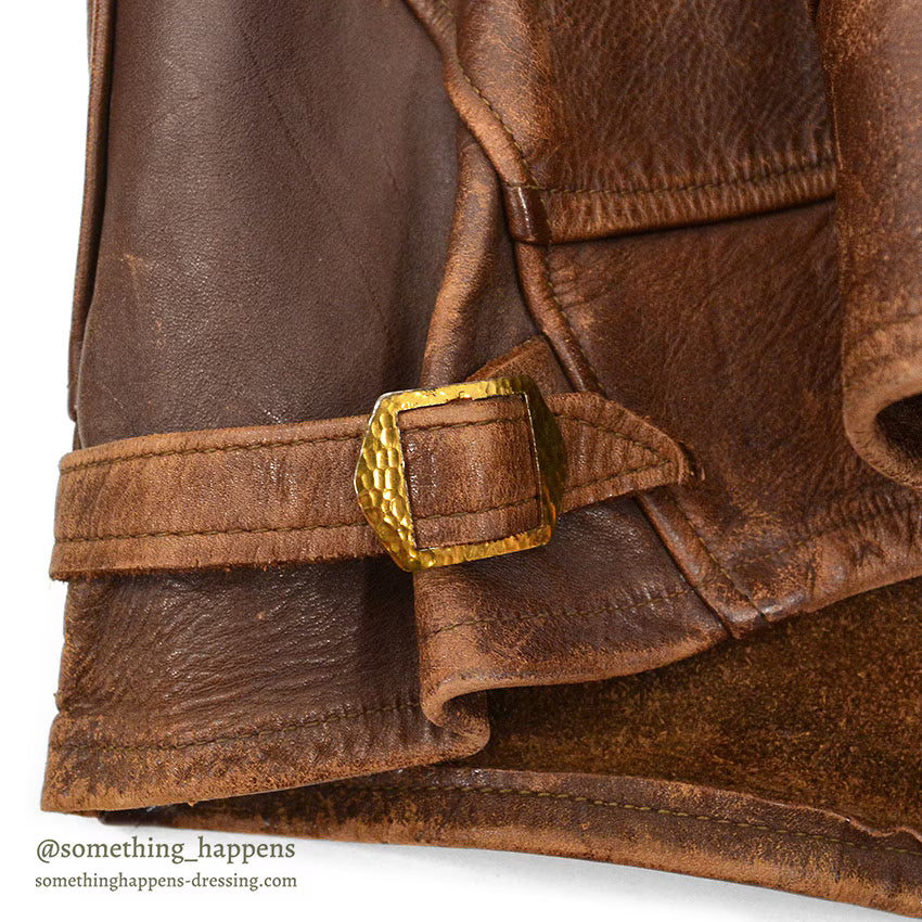 1930's HORSEHIDE BROWN LEATHER COSSACK JACKET ...