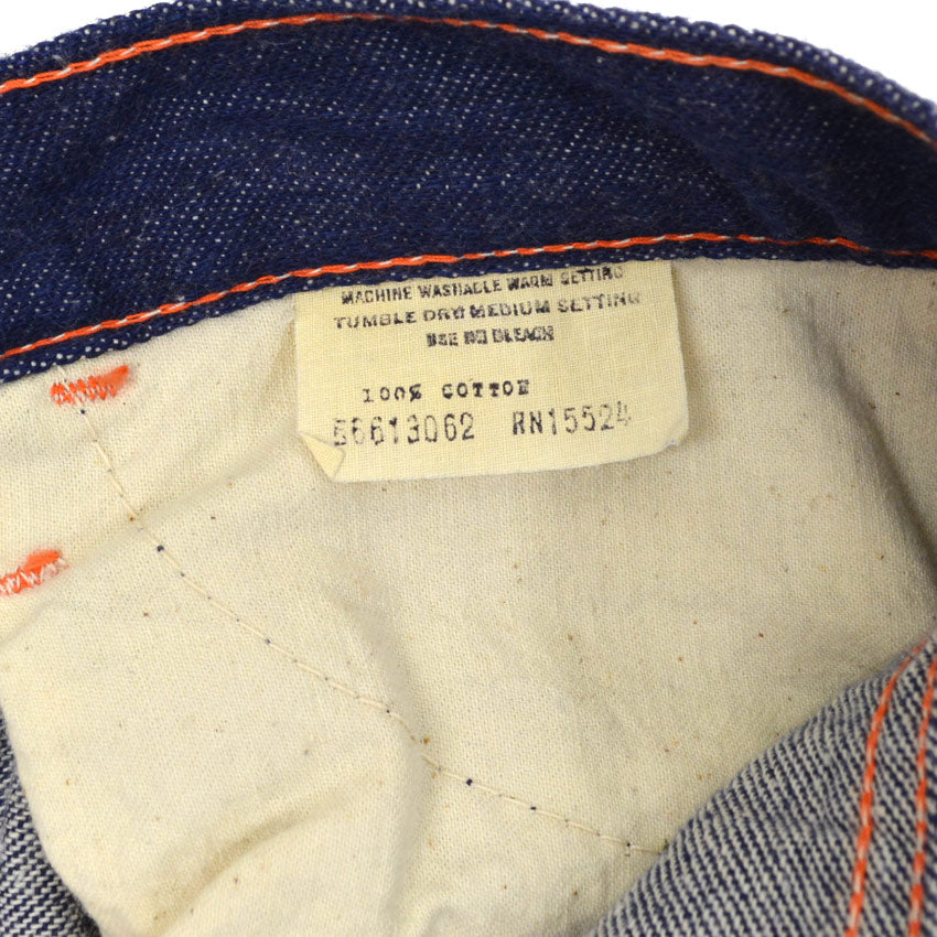 60's デニムペインターパンツ  濃紺 ... 実寸 W33.5 × L30
