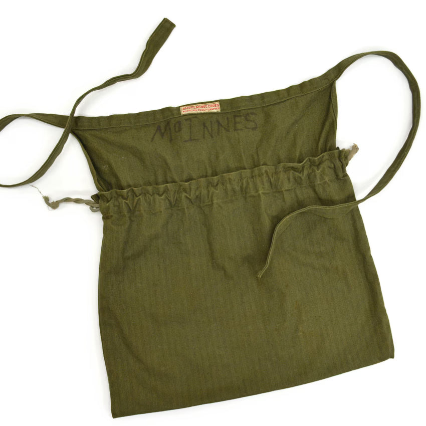 〜40's AMERICAN RED CROSS WW2 HBT エプロンバッグ...