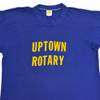 70's Russell Gold Tag 'UPTOWN ROTARY' T-shirt... XL