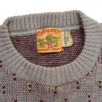 40's~ GLENSPEY SPORTWEAR 'Skiers' Jacquard knit...