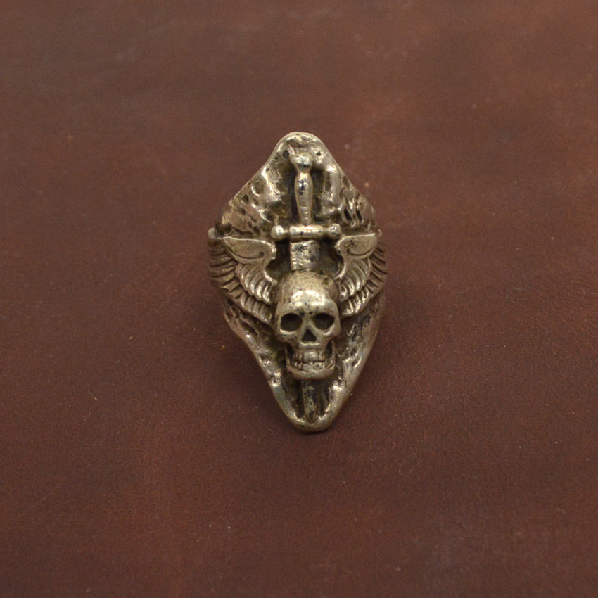 40's~ Skull pilot wings ring ... No. 18