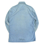 50's US Navy Stencil Box Chambray Shirt...