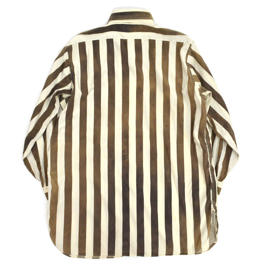 ~40's POWERS STRIPE LONG SLEEVE SHIRT'S... 151/2