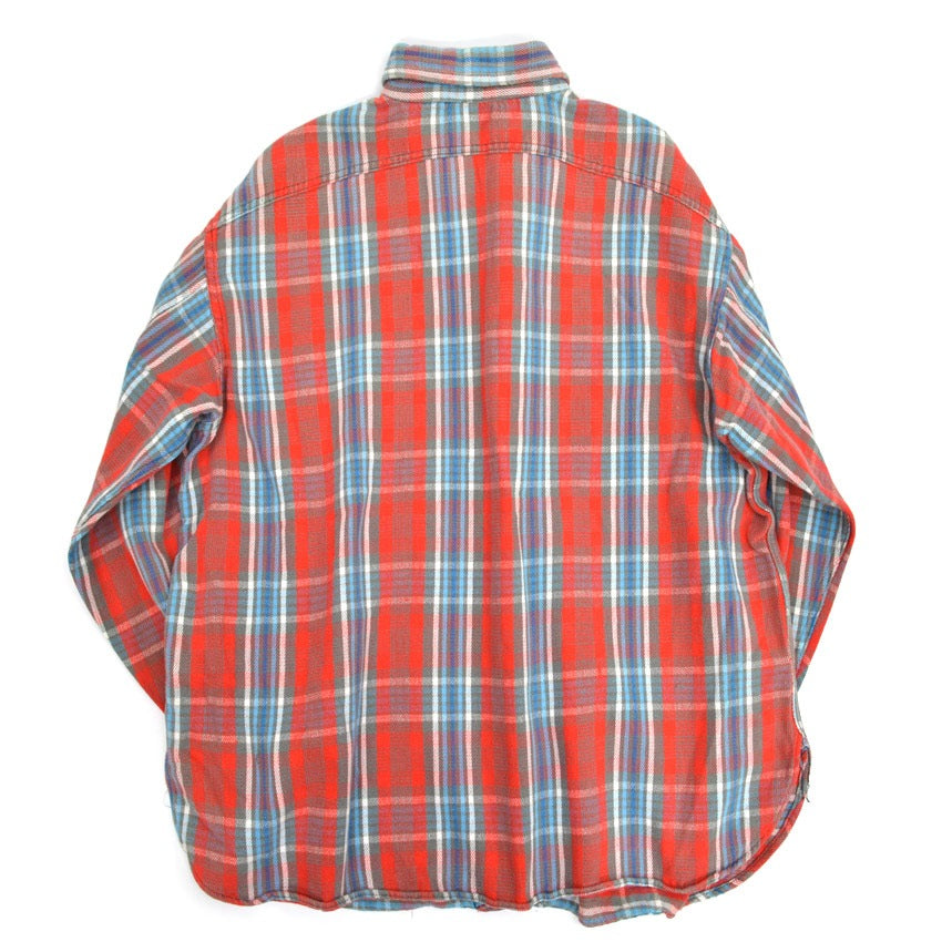 1950s-era old cotton flannel shirts with gussets...