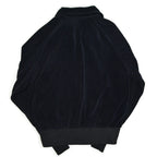 70's NIKE ALL BLACK VELOR TRACK JACKET... L