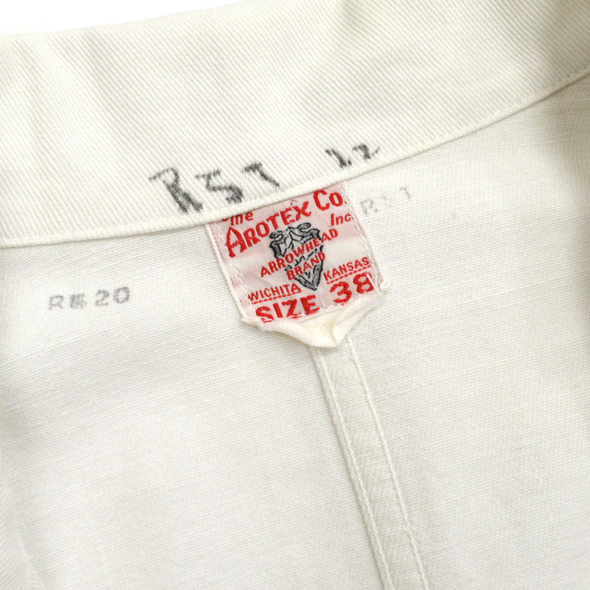 50's The AROTEX Co. Inc. Plain White Work Jacket ... 38