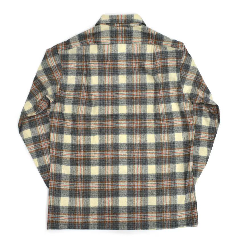 70's Deadstock PENDLETONPlaid Wool Shits  ... M