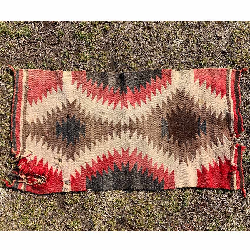 circa 〜1930's Navajo Rug ' Eye dazzler ' ... 91cm×49cm