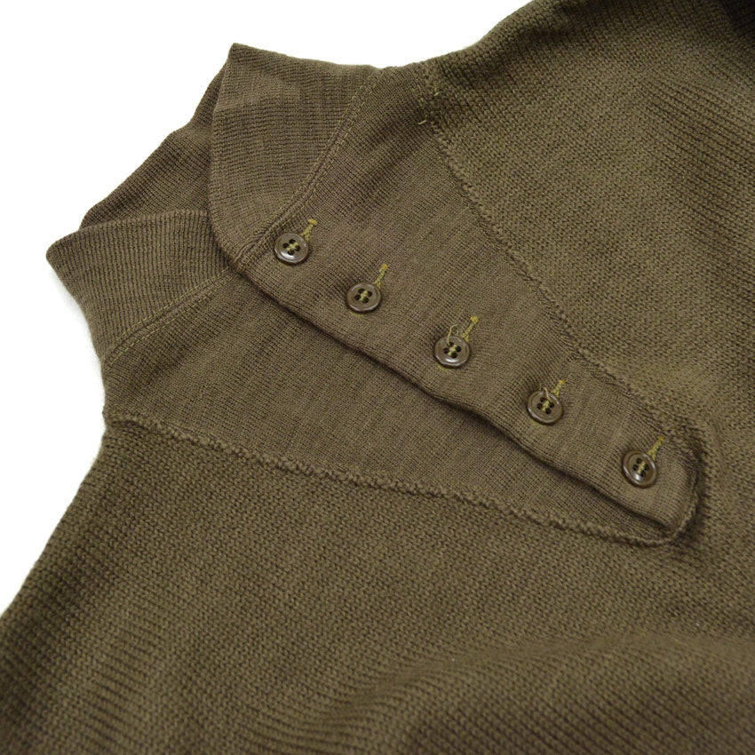 40's USARMY HI NECK JEEP SWEATER OD...