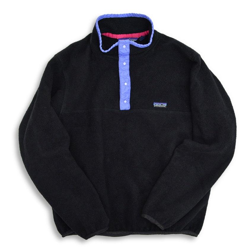 80's Patagonia Snap-T Black Fleece Jacket... Size M