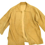 60s-style deerskin jacket with happi coat sleeves...