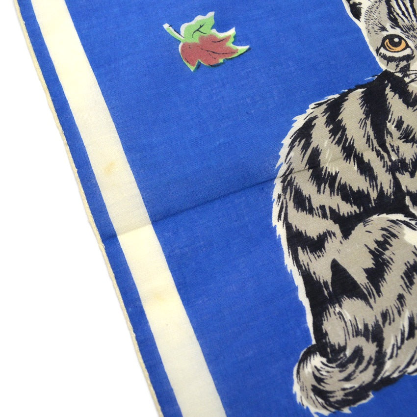 50s-style cat-themed kids' handkerchiefs, set of 3...