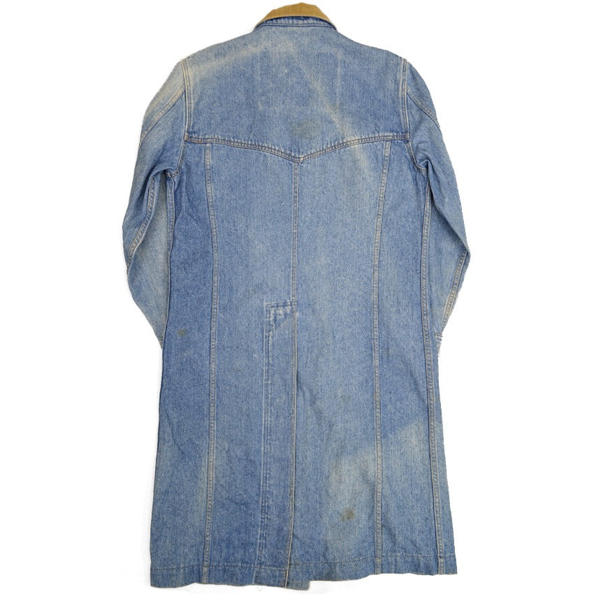 80's Levi's 'Oversized Patch' Denim Coat... S