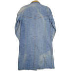 80's Levi's 'Oversized Patch' Denim Coat... S