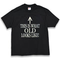 90's Hanes ' THIS IS WHAT OLD LOOKS LIKE ! ' PRINT T-SHITS ... XL