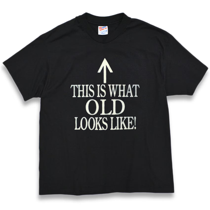 90's Hanes ' THIS IS WHAT OLD LOOKS LIKE ! ' PRINT T-SHITS ... XL