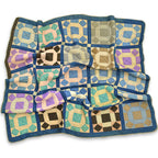 Circa ~1920's Handmade Calico Patchwork Quilt... 181cm×185cm