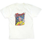 80's MR.COWLICK 'Standing Hair' Discharge Print T-Shirt...