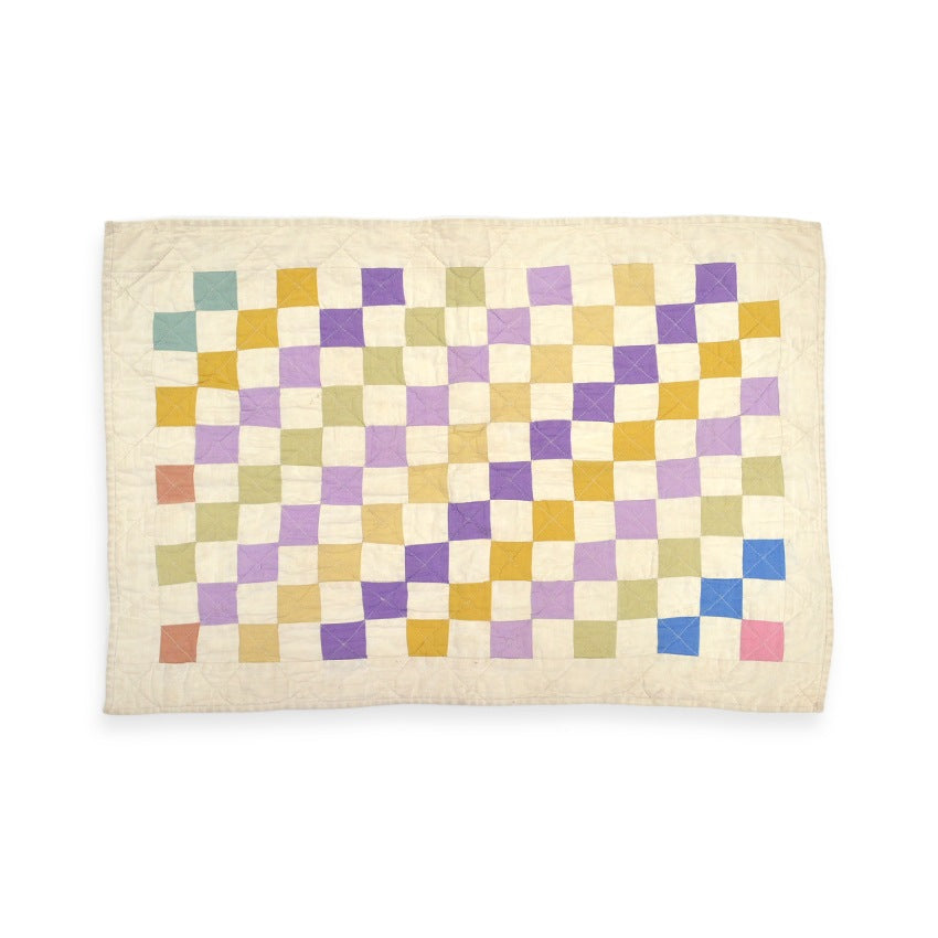 Old Handmade Patchwork Quilt Multi Color ... 59cm×40.5cm