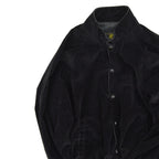 90's K-Products BLACK PLAIN CORDUROY JACKET...XL