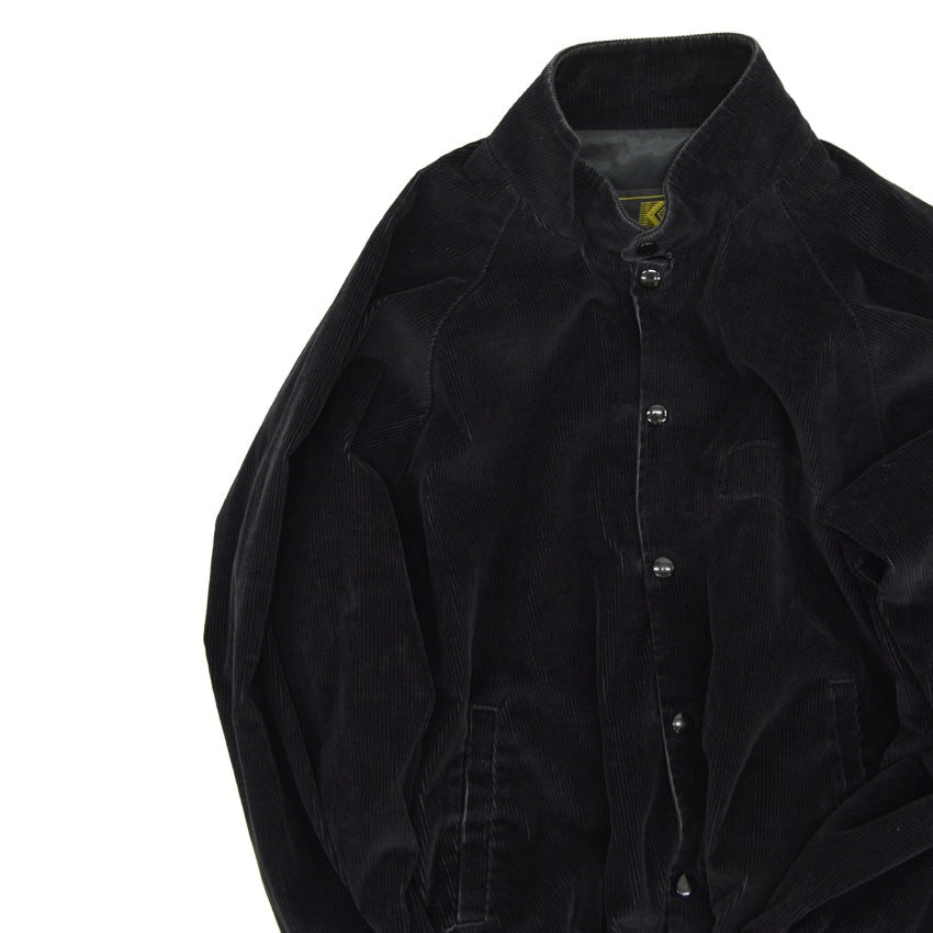 90's K-Products BLACK PLAIN CORDUROY JACKET...XL