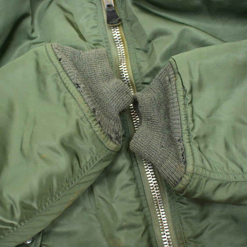 70's USAF MA-1 MIL-J-8279E ALPHA-made 1972 Flight Jacket... L