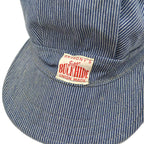 40's~ ANTHONY'S SUPER BUCKHIDE PINSTRIPE WORK CAP...57cm